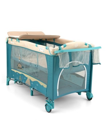 Łóżeczko turystyczne Milly Mally Mirage Deluxe blue bird