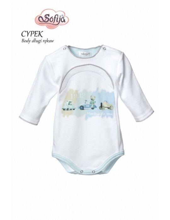 Body niemowlęce bawełniane długi rękaw CYPEK 56-74 Sofija