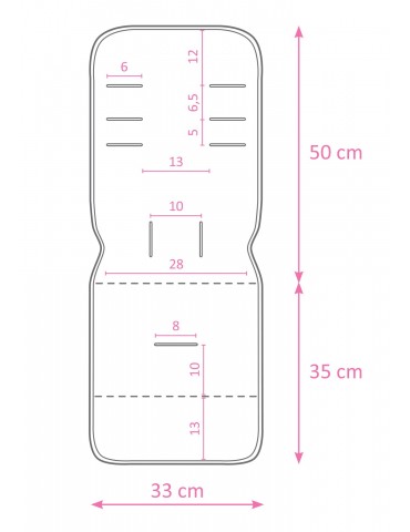 Ceba wkładka do wózka 33x85