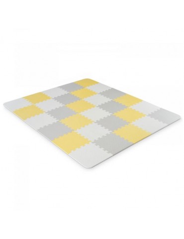 Miękka mata piankowa puzzle Luno Kinderkraft (żółty)