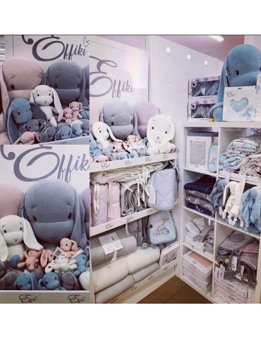 Effik Otulacze muślinowe Gwiazdki Niebieskie 2-set 115 x 115 cm