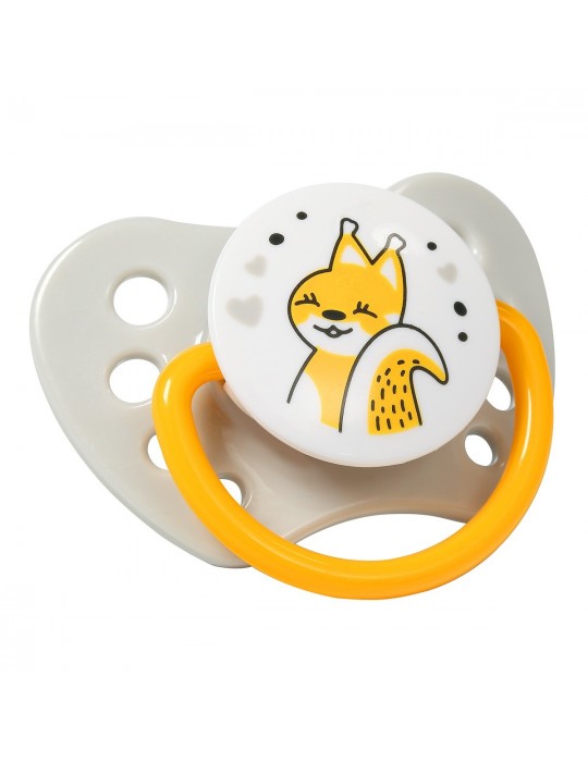 BabyOno Smoczek anatomiczny silikonowy NATURAL NURSING 3-6m+