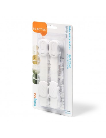 BabyOno Zabezpieczenie do mebli. Blokada uniwersalna 4szt.