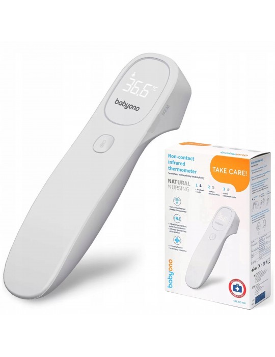 BabyOno Termometr elektroniczny bezdotykowy NATURAL NURSING