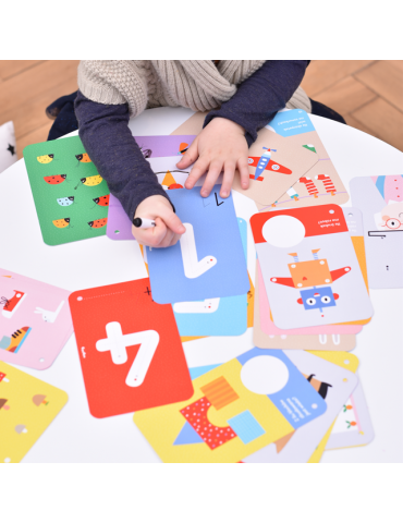 Czuczu Poznaję cyfry Zabawy edukacyjne z pisakiem zmazywakiem