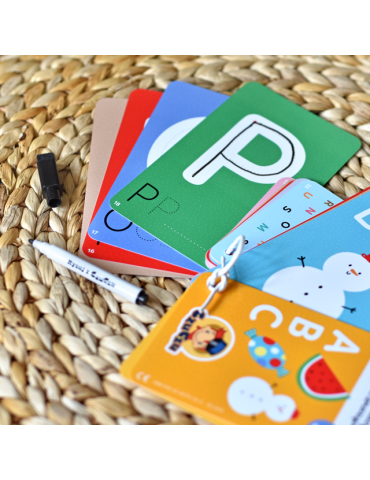 Czuczu Poznaję litery Zabawy edukacyjne z pisakiem zmazywakiem