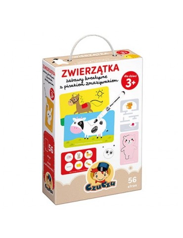 Czuczu Zwierzątka Zabawy kreatywne z pisakiem zmazywakiem