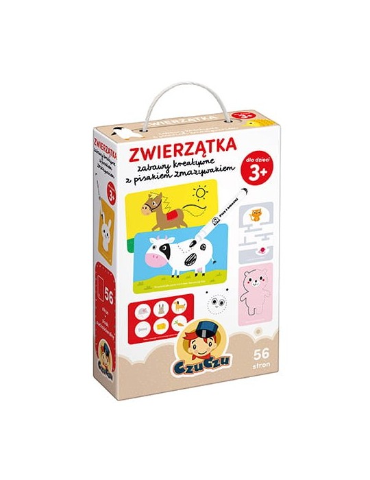 Czuczu Zwierzątka Zabawy kreatywne z pisakiem zmazywakiem