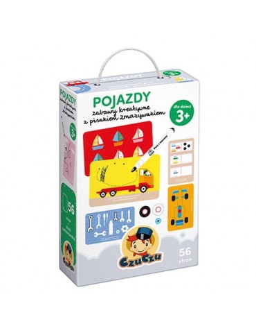 Czuczu Pojazdy Zabawy kreatywne z pisakiem zmazywakiem