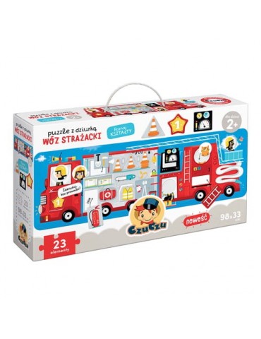 Czuczu Puzzle z dziurką Wóz strażacki