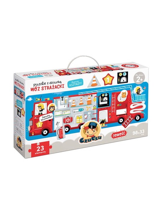 Czuczu Puzzle z dziurką Wóz strażacki