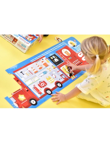 Czuczu Puzzle z dziurką Wóz strażacki