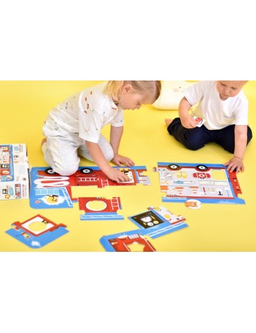 Czuczu Puzzle z dziurką Wóz strażacki