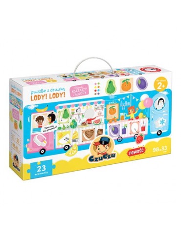 Czuczu Puzzle z dziurką Lody! Lody!