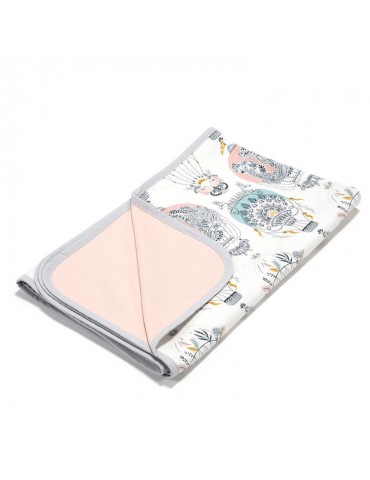 La Millou Kocyk Light średniaka Organic Jersey Collection ( Cappadocia Dream Powder Pink)