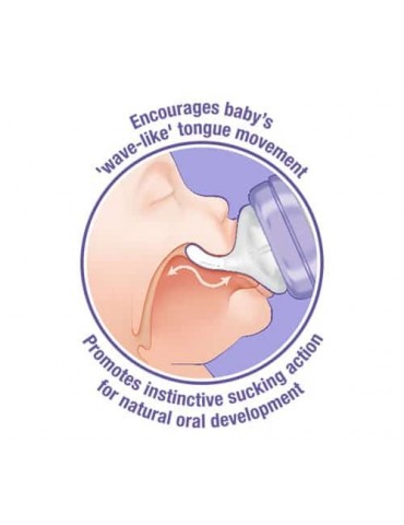 Lansinoh smoczki natural Wave wolny 0-3