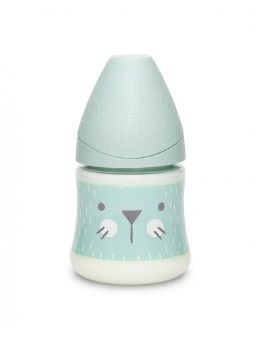 Suavinex Butelka premium Kotek miętowy 150 ml Hyggie Baby 0+ Suavinex Butelka premium Kotek miętowy 150 ml Hyggie Baby 0+