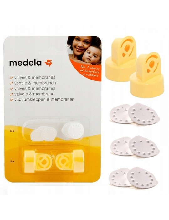 Medela Zaworki 2 szt + Membranki 6 szt Do Laktatora