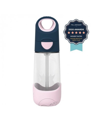 B.Box Butelka tritanowa ze słomką 450 ml Indigo Rose