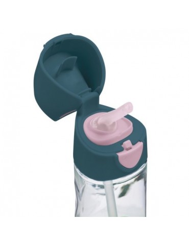 B.Box Butelka tritanowa ze słomką 450 ml Indigo Rose