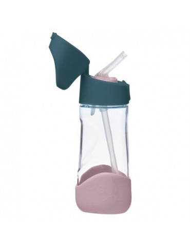 B.Box Butelka tritanowa ze słomką 450 ml Indigo Rose