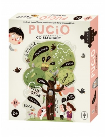 Puzzle Pucio co słychać? Wydawnictwo Nasza Księgarnia Puzzle Pucio co słychać? Wydawnictwo Nasza Księgarnia