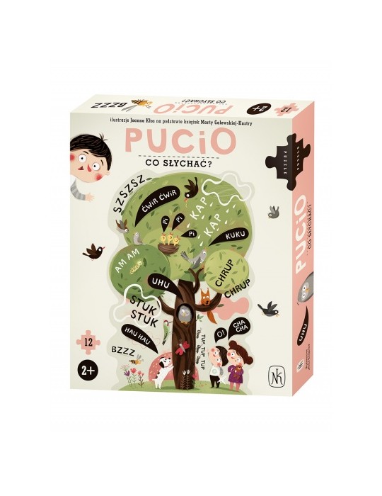 Puzzle Pucio co słychać? Wydawnictwo Nasza Księgarnia