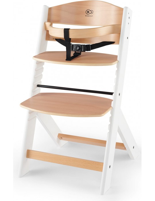 Kinderkraft Krzesełko do karmienia Enock Wooden Białe nogi