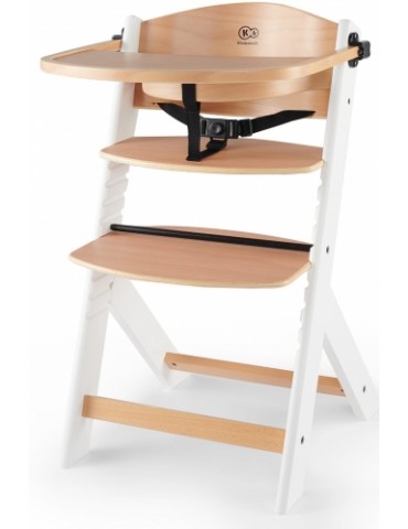 Kinderkraft Krzesełko do karmienia Enock Wooden Białe nogi