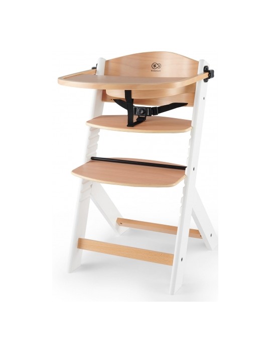 Kinderkraft Krzesełko do karmienia Enock Wooden Białe nogi