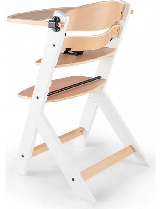 Kinderkraft Krzesełko do karmienia Enock Wooden Białe nogi