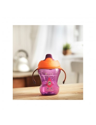 Tommee Tippee kubek niekapek Rakieta 230ml 7m+ fioletowy Tommee Tippee kubek niekapek Rakieta 230ml 7m+ fioletowy