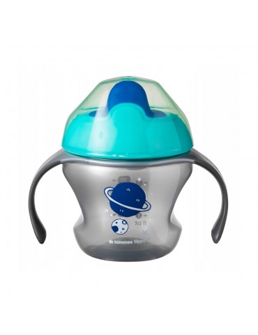 Tommee tippee Kubek Pierwszy niekapek z uchwytami 150ml 4m+ szary Tommee tippee Kubek Pierwszy niekapek z uchwytami 150ml 4m+ szary