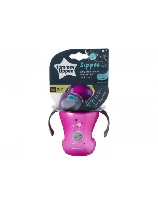 Tommee Tippee Kubek niekapek Planeta 230ml 6m+ różowy