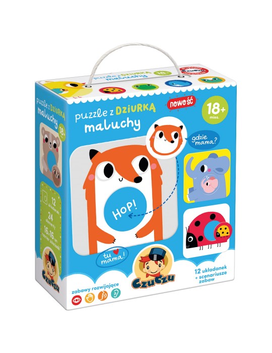 CzuCzu puzzle z dziurką Maluchy 18m+