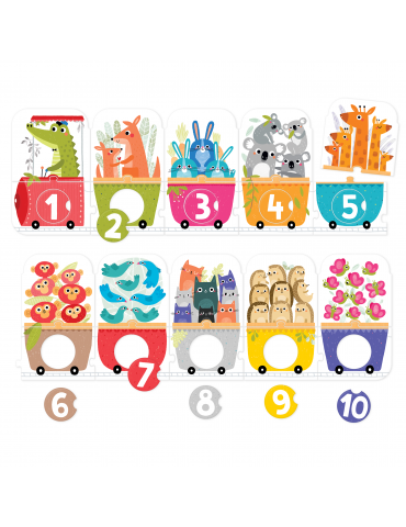 CzuCzu puzzle z dziurką Pociąg do liczenia 3+ CzuCzu puzzle z dziurką Pociąg do liczenia 3+