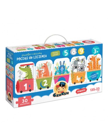 CzuCzu puzzle z dziurką Pociąg do liczenia 3+ CzuCzu puzzle z dziurką Pociąg do liczenia 3+
