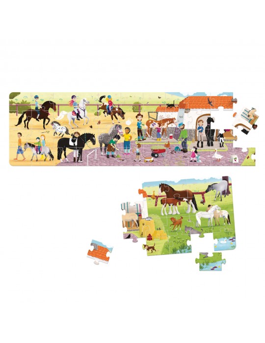 CzuCzu puzzle panoramiczne Stadnina 4+