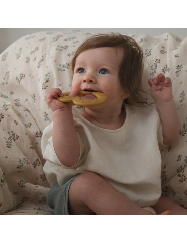 Medica Bibs gryzak serce peach