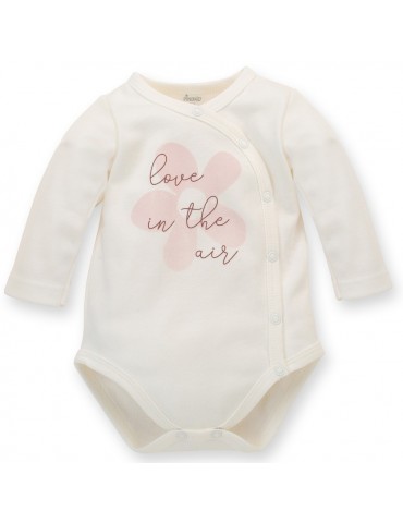 Pinokio Body niemowlęce bawełniane rozpinane długi rękaw ecru Happiness 56-68