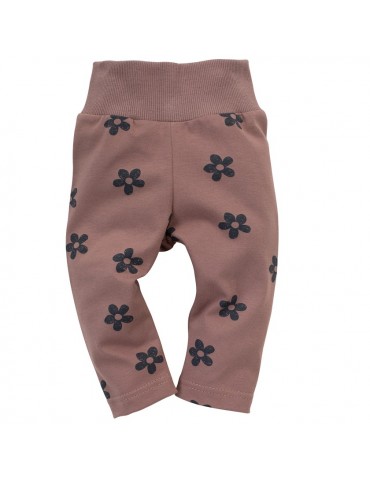 Pinokio Leginsy niemowlęce bawełniane róż ciemny druk Happiness 62-68