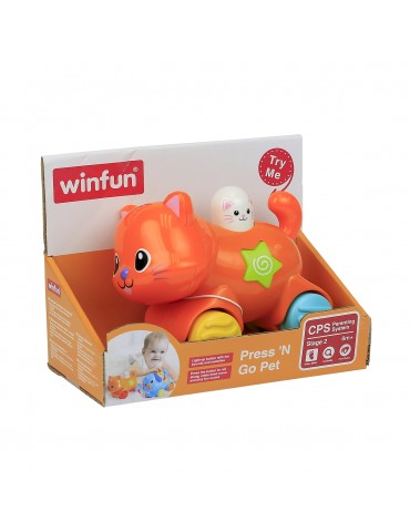 Smily Play Zwierzaki nacisnij i jedź kotek winfun
