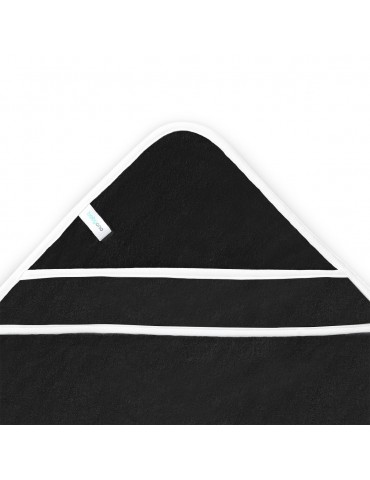 BabyOno Okrycie kąpielowe bambusowe 85x85cm czarne