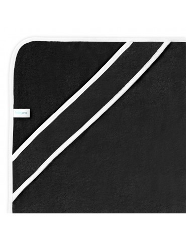 BabyOno Okrycie kąpielowe bambusowe 85x85cm czarne