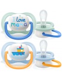 Avent Philips Smoczek uspokajający Ultra Air Happy 0-6 boy