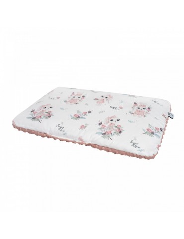 Bonjour poduszka Duża 40/60 Romantyczny królik Minky sepia rose