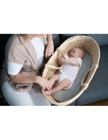 Motherhood prześcieradło jersey do gondoli kosza mojżesza 35/75 szare