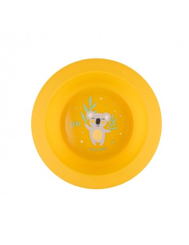 Canpol Babies zestaw naczyń bambusowych 2elem Exotic animals yellow