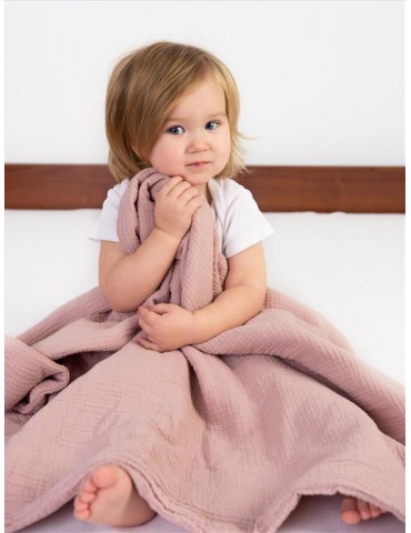 BabyMatex Kocyk dla dziecku Muslin 75/100 różowy