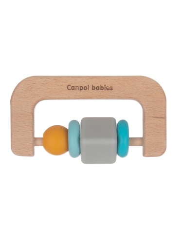 Canpol Babies gryzak drewniano-silikonowy dla niemowląt Canpol Babies gryzak drewniano-silikonowy dla niemowląt